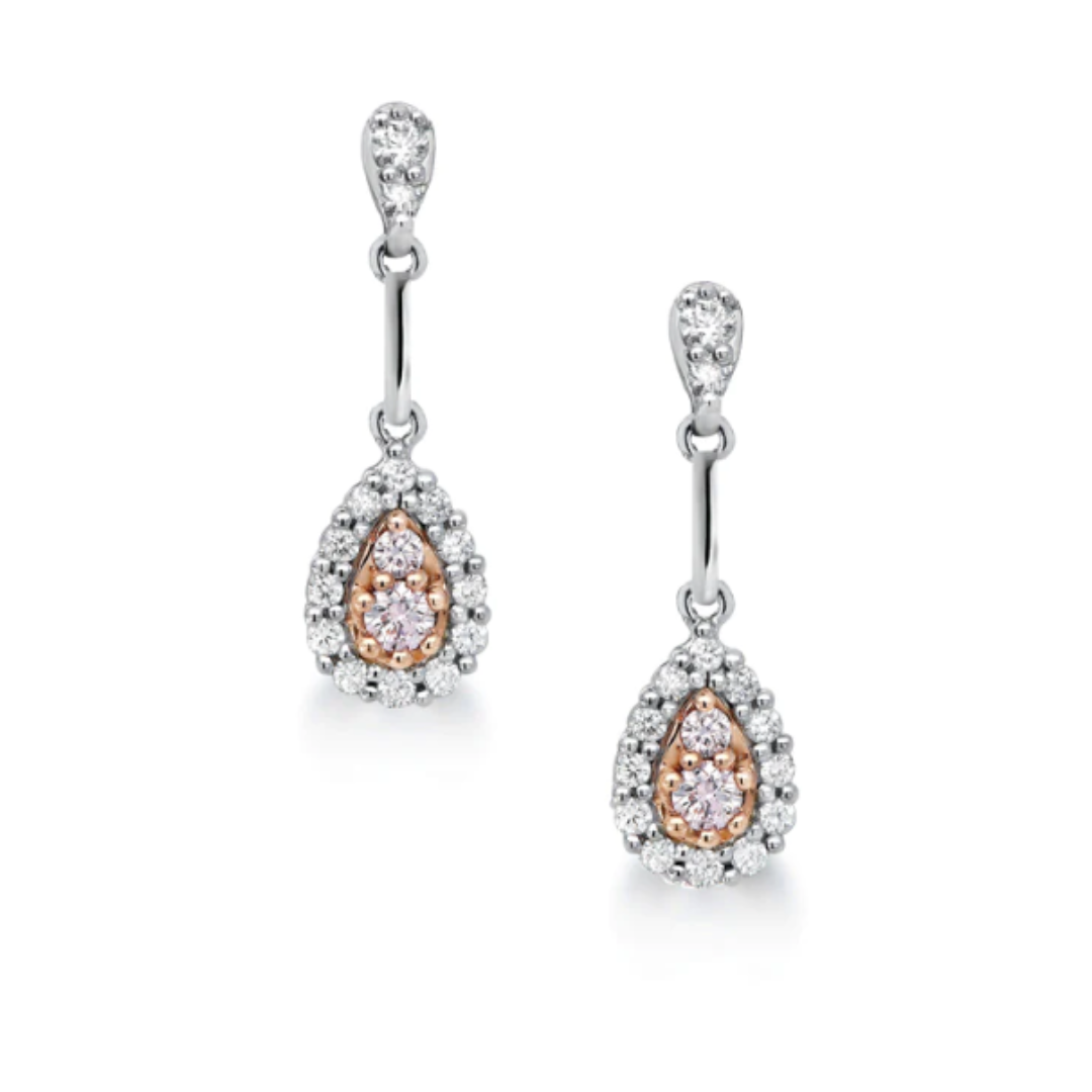 Blush Pink Diamond Earrings