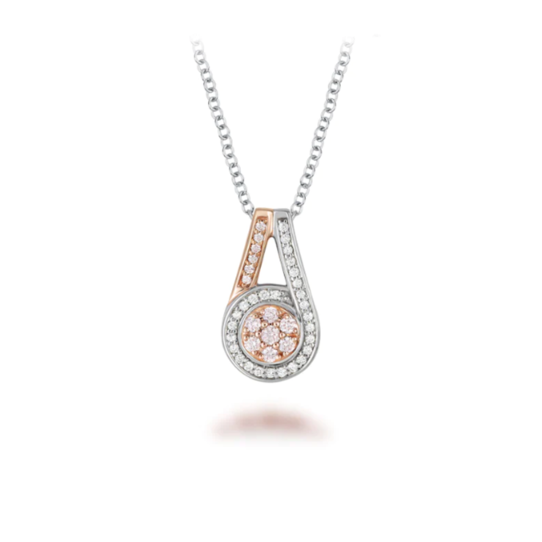 Blush Pink Diamond Pendant