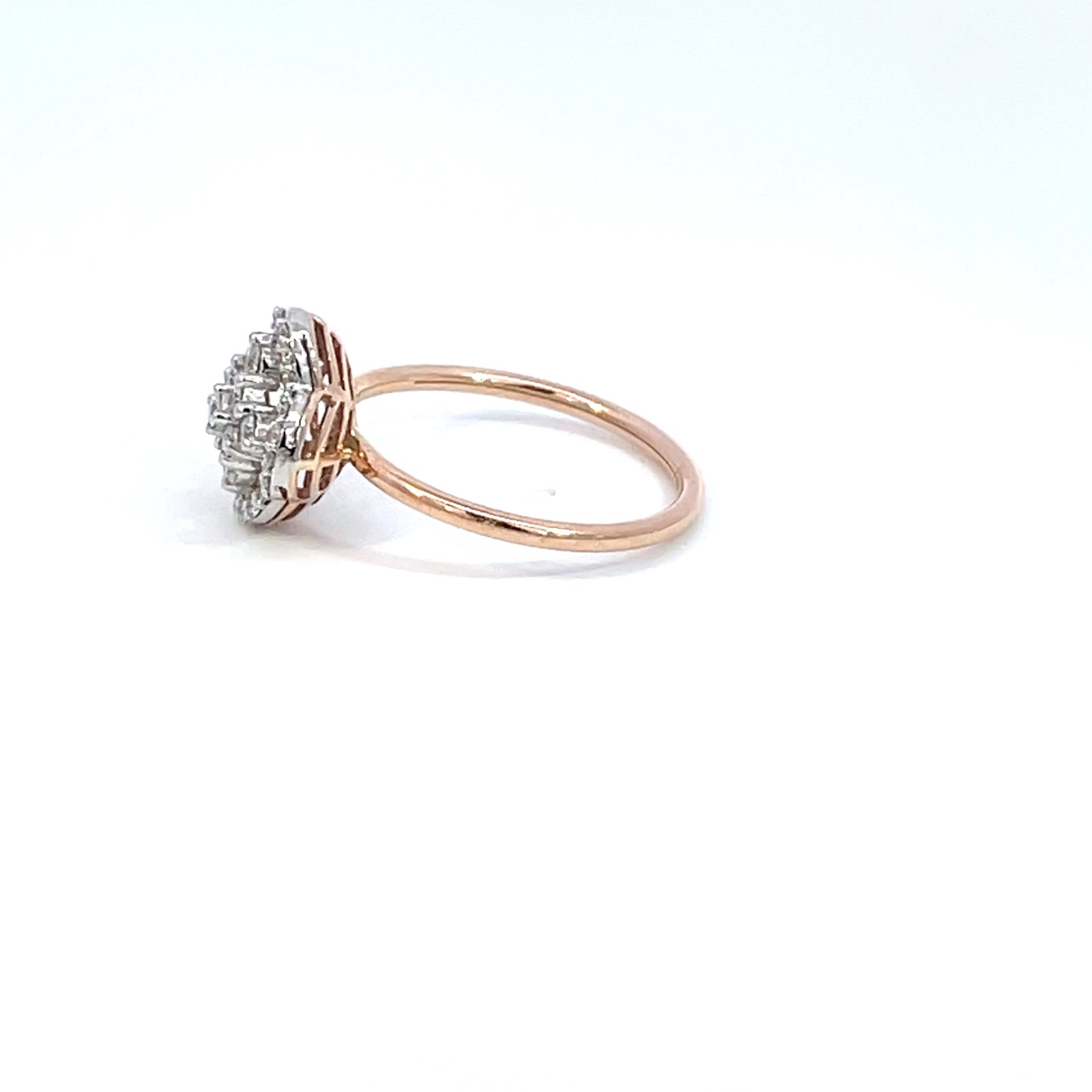 14K Rose Gold Ring 37 Lab Grown Diamonds TDW 0.43 Carat - Image 2