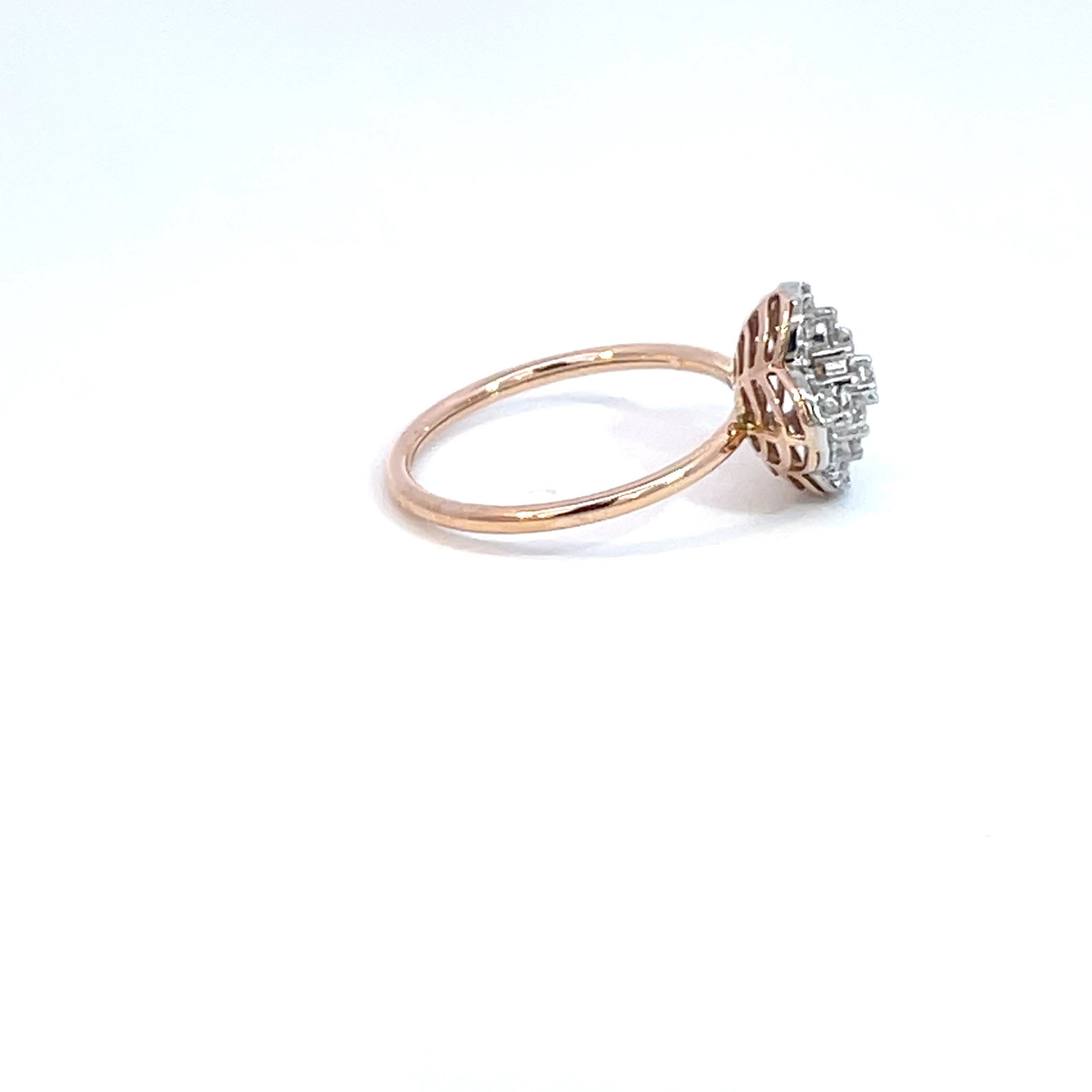 14K Rose Gold Ring 37 Lab Grown Diamonds TDW 0.43 Carat - Image 3