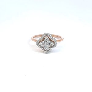 14K Rose Gold Ring 37 Lab Grown Diamonds TDW 0.43 Carat