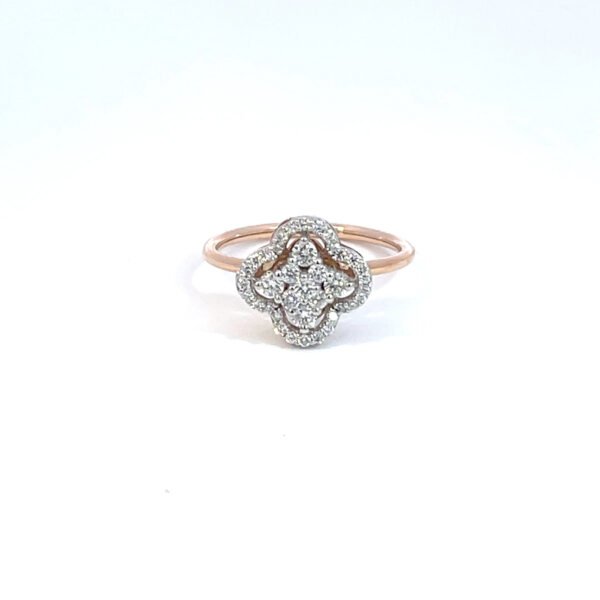 14K Rose Gold Ring 37 Lab Grown Diamonds TDW 0.43 Carat