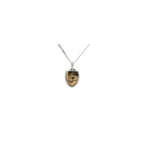 2 Tone Pendant with Lab Grown Diamonds