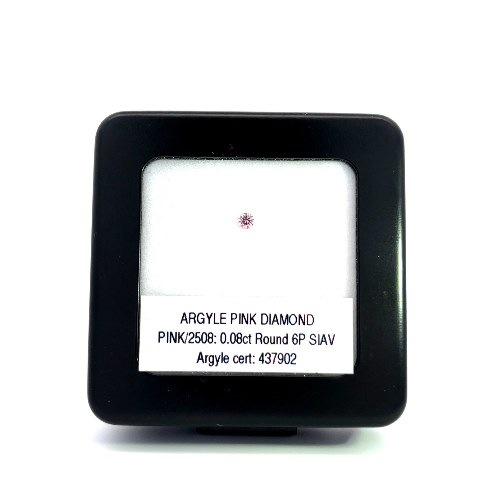 6P 0.08ct Certified Loose Pink Diamond from WA