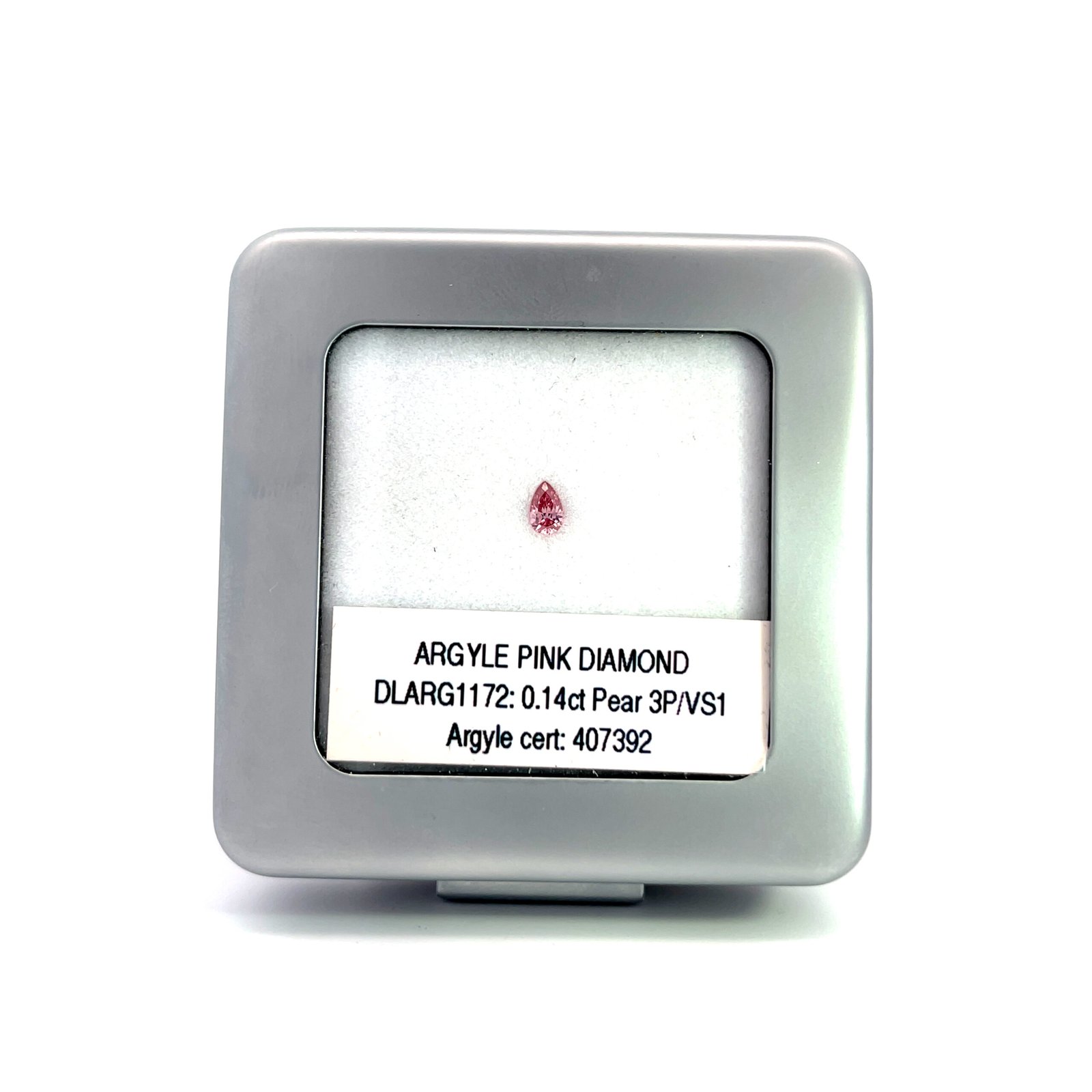 3P 0.14ct Certified Loose Pink Diamond from WA
