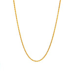 22 KT Yellow Gold Rope Chain 56cm
