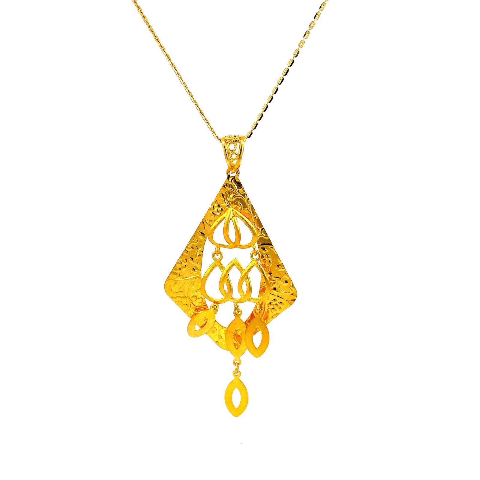 22KT Yellow Gold Pendant - Image 2