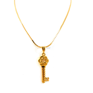 22 KT Yellow Gold Key Pendant