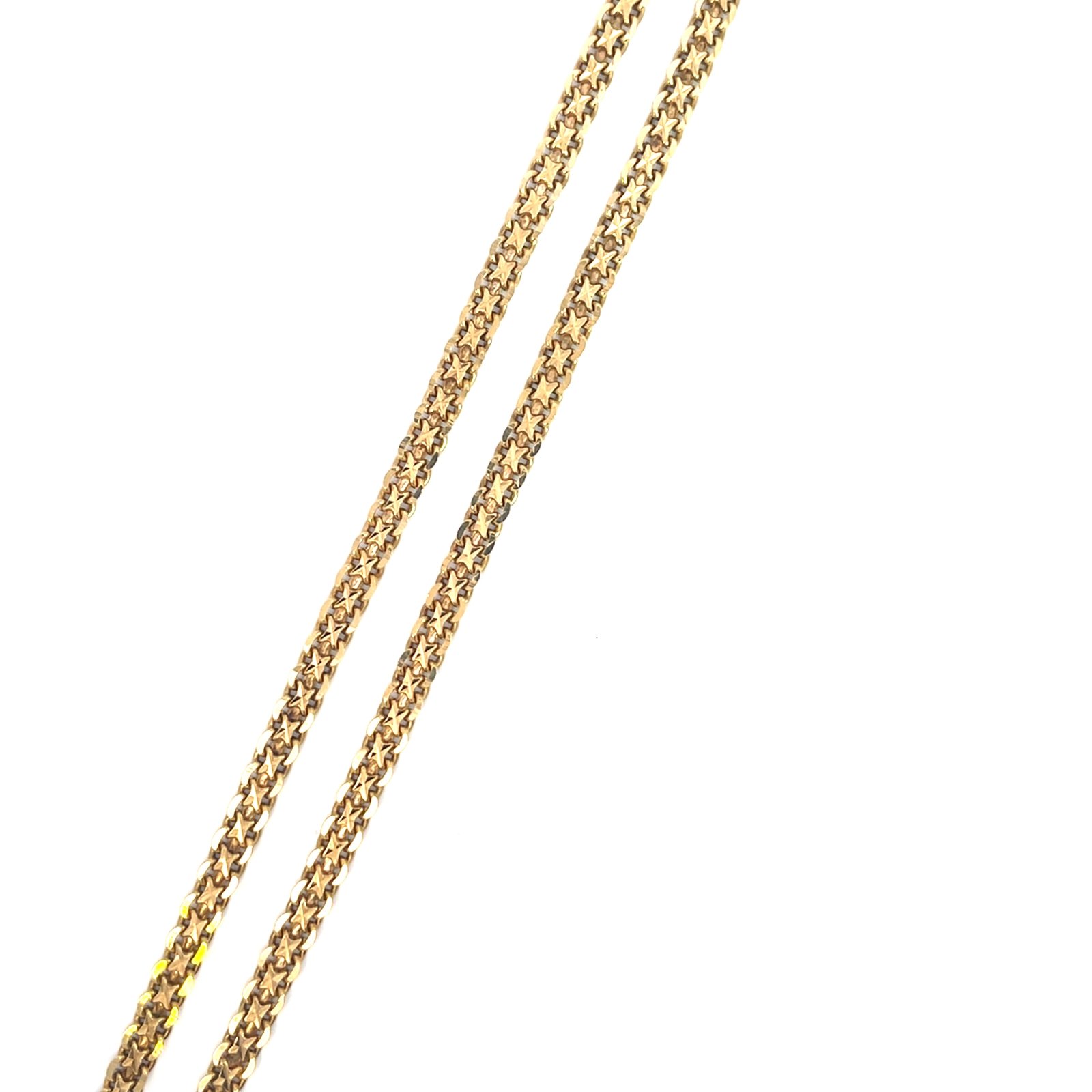 18 KT Yellow Gold Bismarck Chain 40cm - Image 2