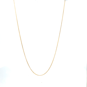 18 KT Yellow Gold Curb Chain 50cm