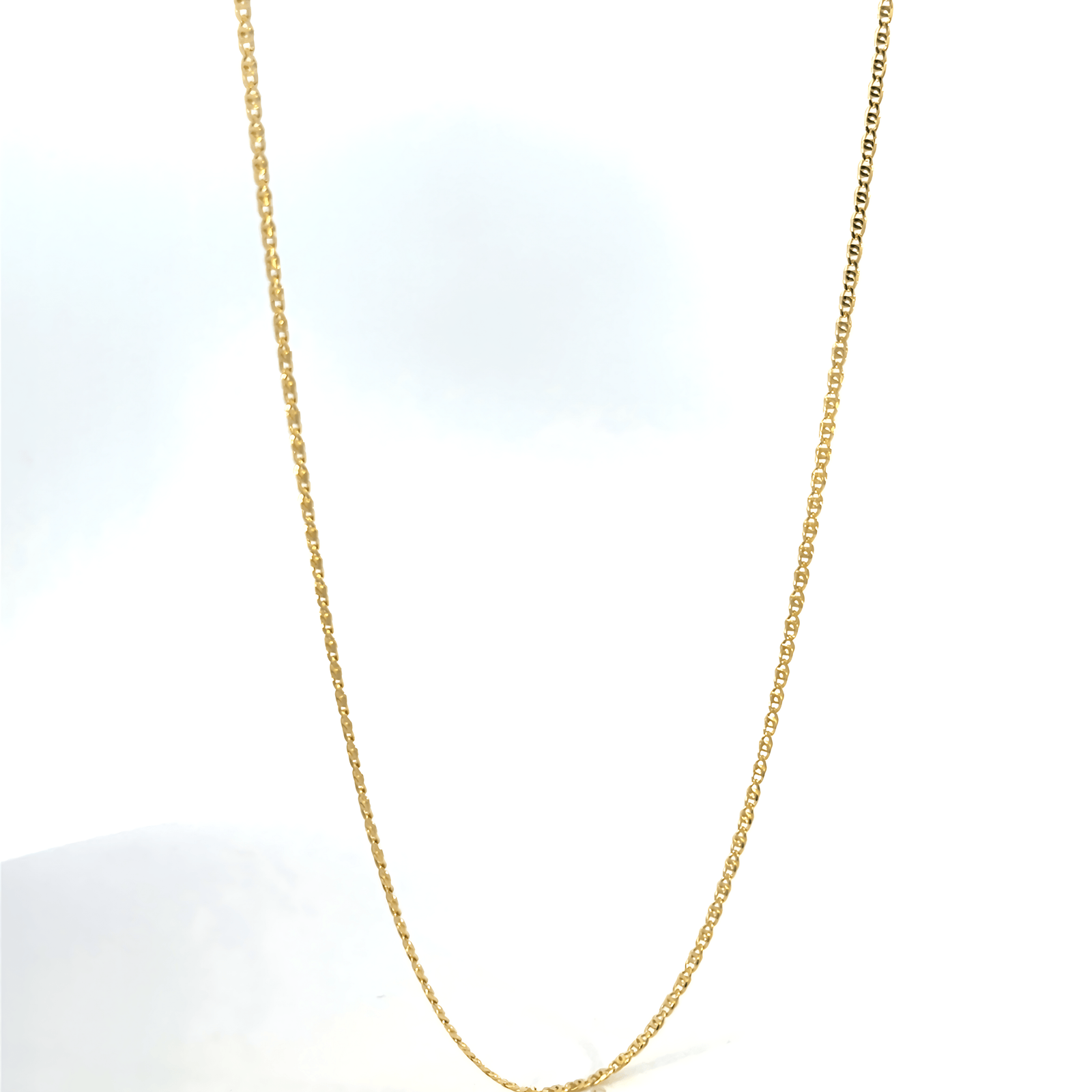 18 KT Yellow Gold Anchor Chain 50cm