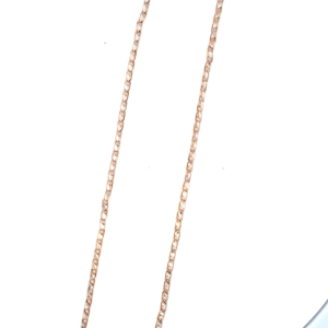 18 KT 2 Tone Rose Gold Chain 45cm