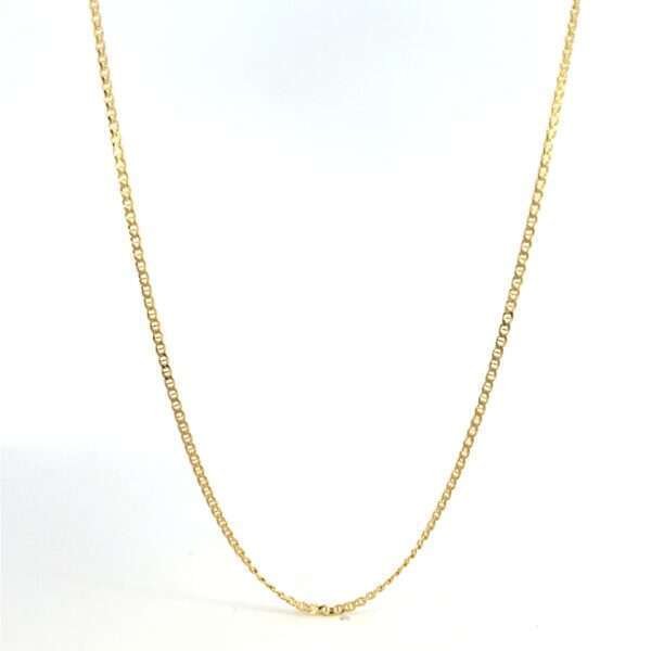 18 KT Yellow Gold Anchor Chain 50cm