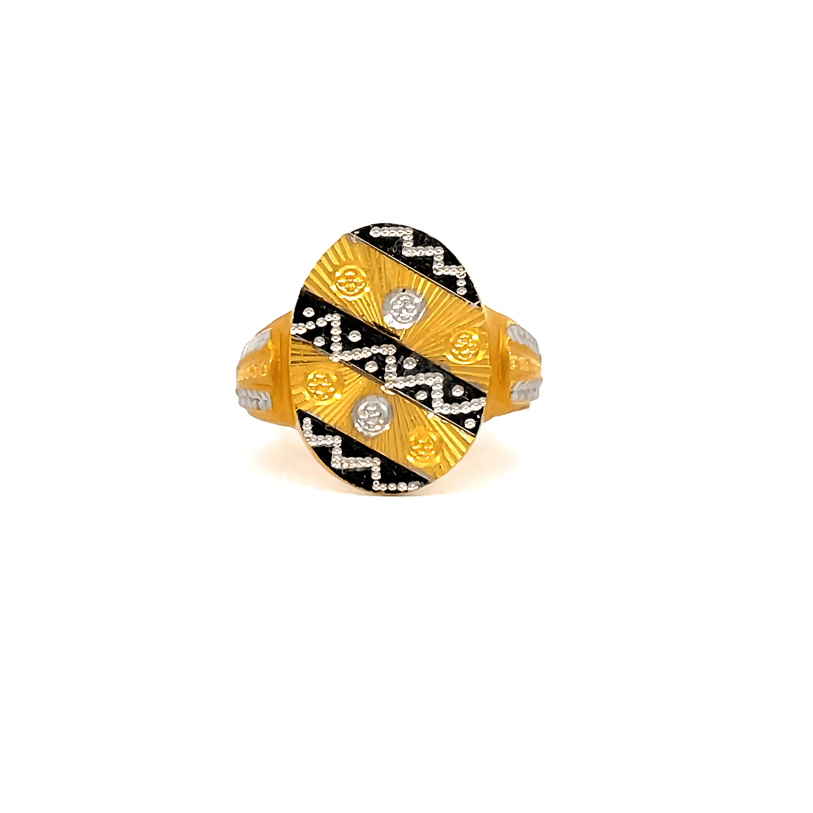 22K Two-toned Gold Men’s Ring