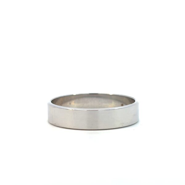 9K White Gold Wedding Ring (Ring size X)