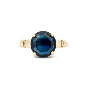 9K Yellow Gold Ring with Australian Sapphire