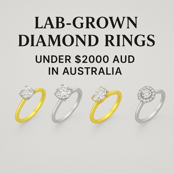 Affordable Lab-Grown Diamond Rings in Australia – Under $2000 AUD Lab-grown diamond rings in yellow and white gold under $2000 AUD in Australia