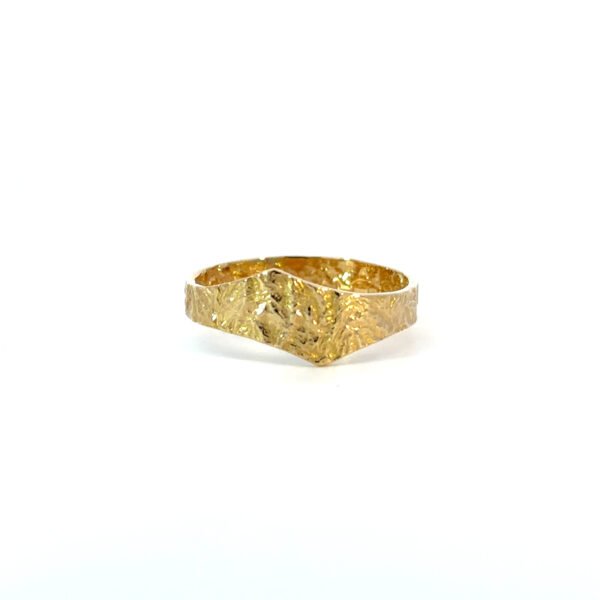 18K Yellow Gold Solid Ring