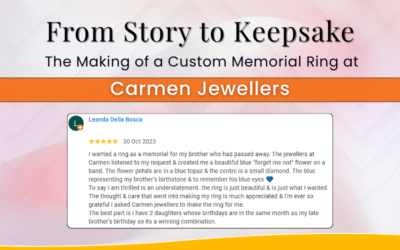 From Story to Keepsake: The Making of a Custom Memorial Ring at Carmen Jewellers