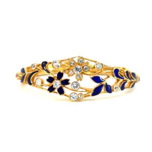 22K Yellow Gold Hand-Finished Bracelet