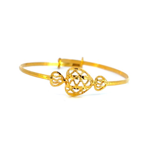 22K Yellow Gold Adjustable Baby Bangle