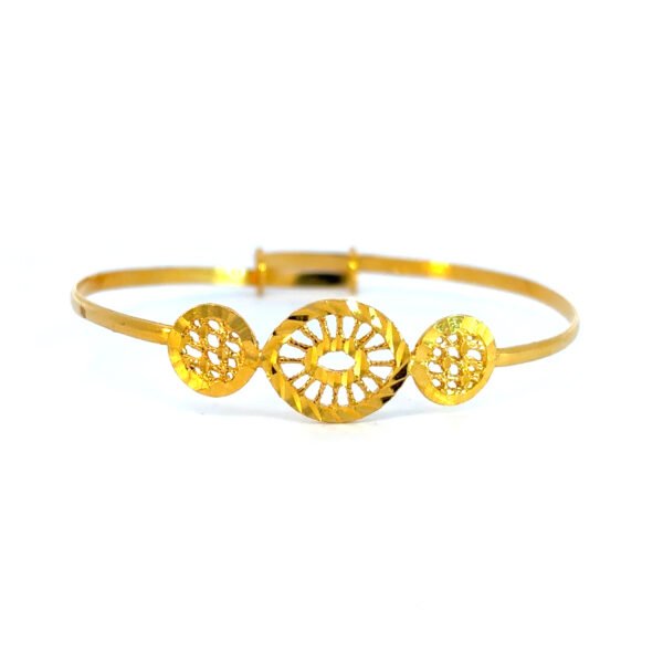 22K Yellow Gold Adjustable Baby Bangle