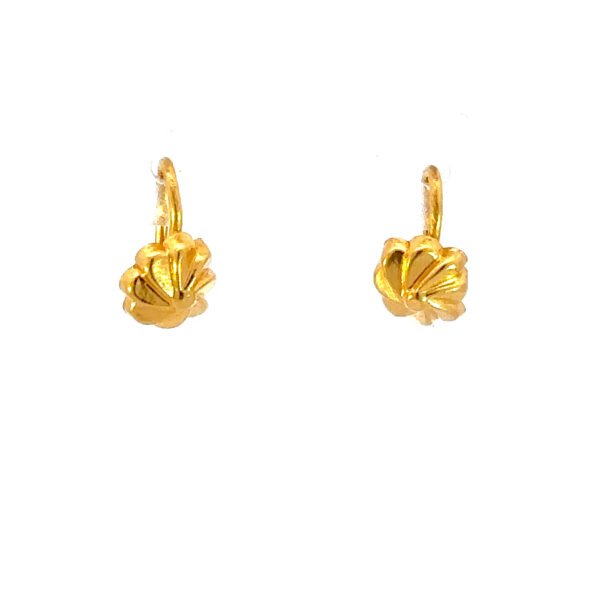 22K Yellow Gold Hook Earring