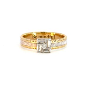 18K Yellow & White Gold Ring Diamonds TDW 0.293 Carat