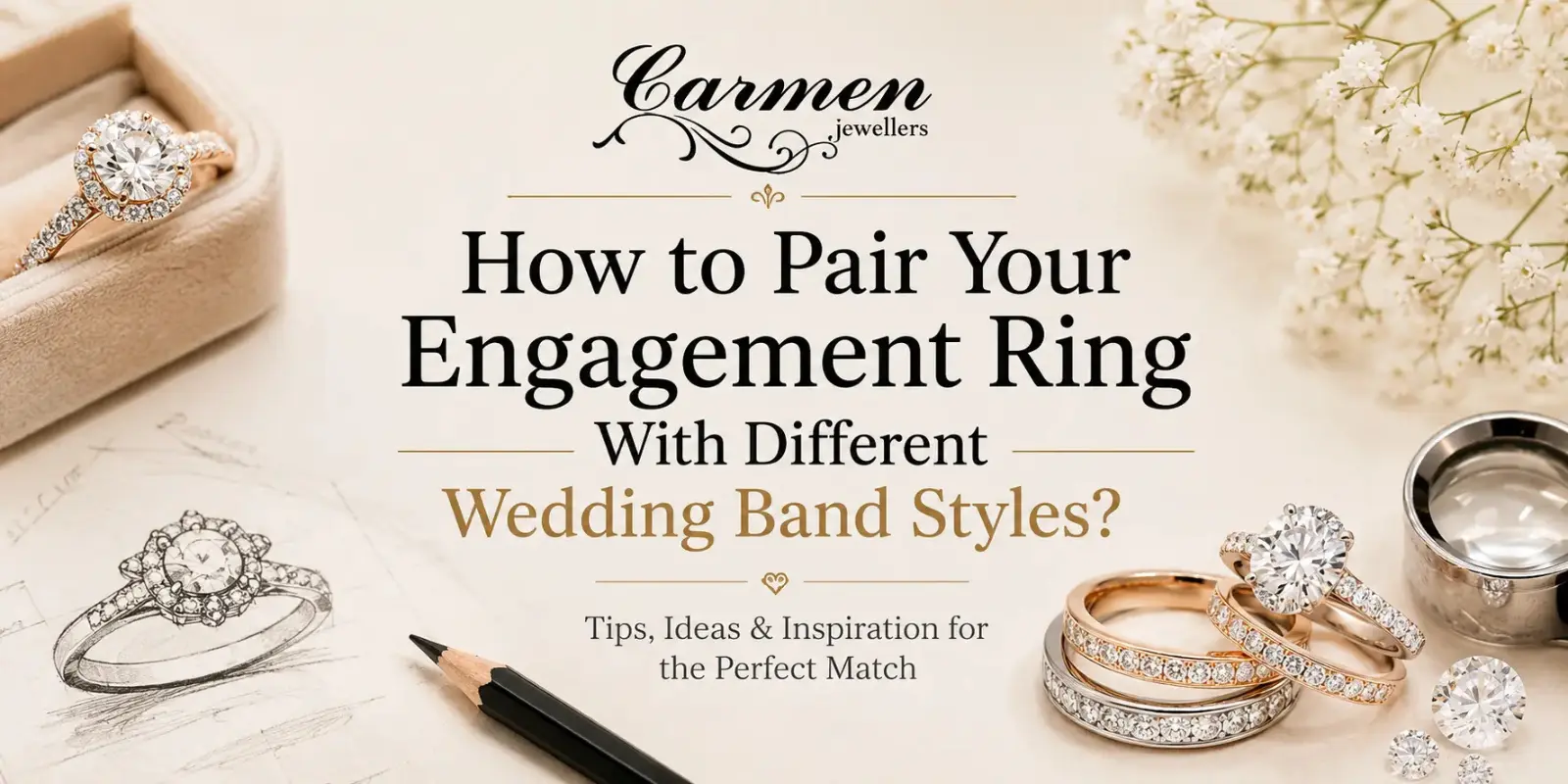 How to Pair Your Engagement Ring With Different Wedding Band Styles