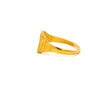 22KT Yellow Gold Signet Ring Men