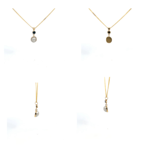 Yellow Gold Matilda Pendant with Broome Keshi