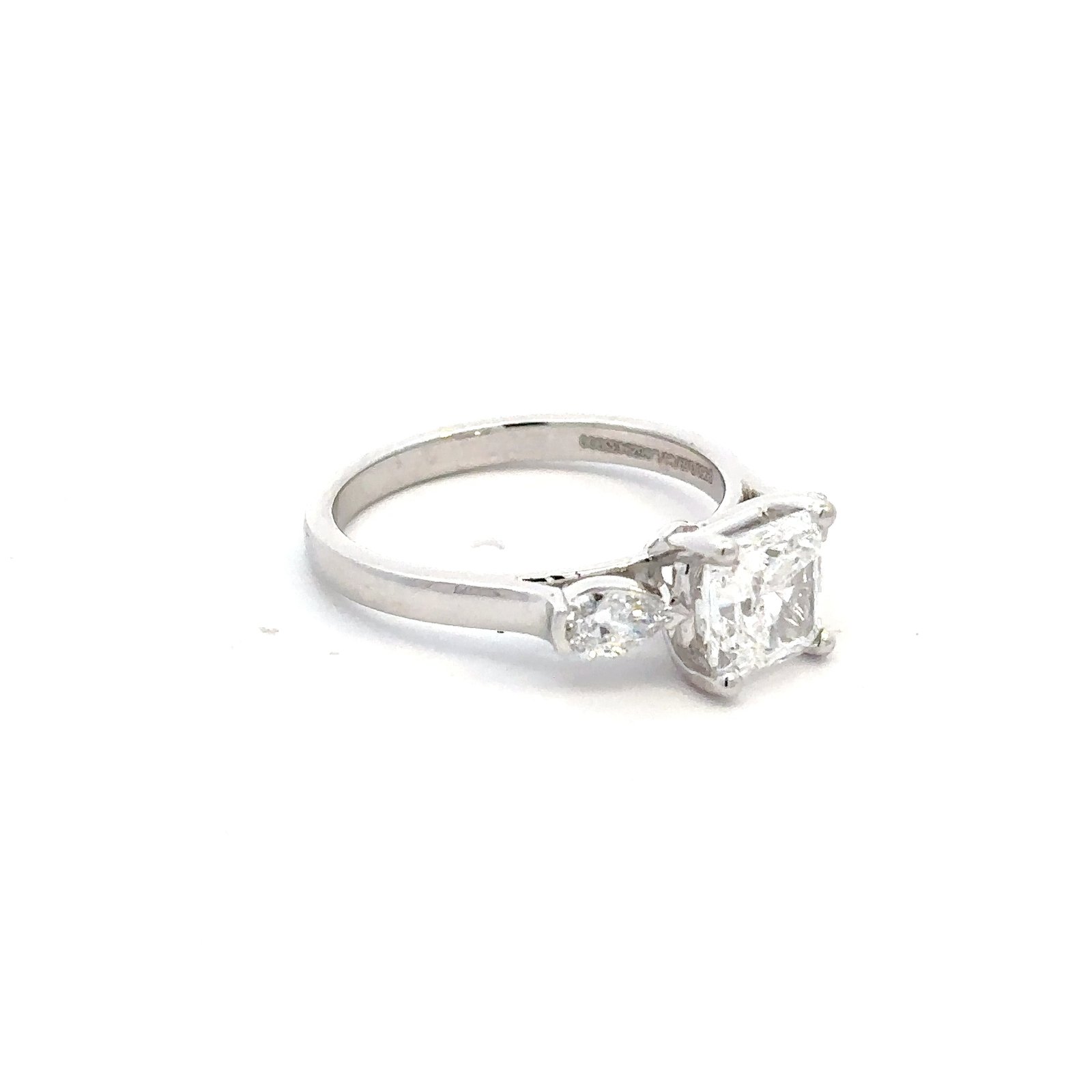 Platinum Ring Lab Grown Diamonds TDW 2.03 Carat - Image 2