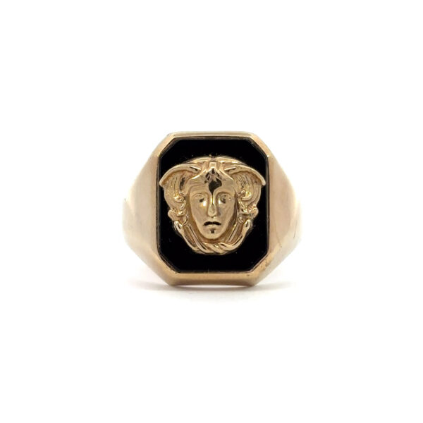 9K Yellow Gold Medusa Ring