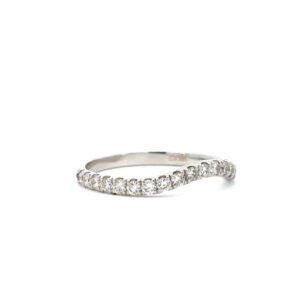 18K White Gold Ring Lab Grown Diamonds 0.49 Carat