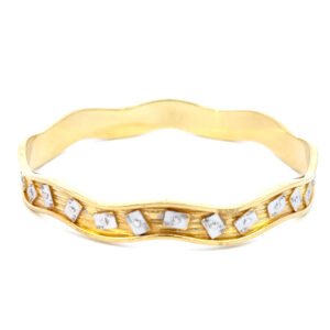 9K Yellow Gold Solid Bangle 60mm