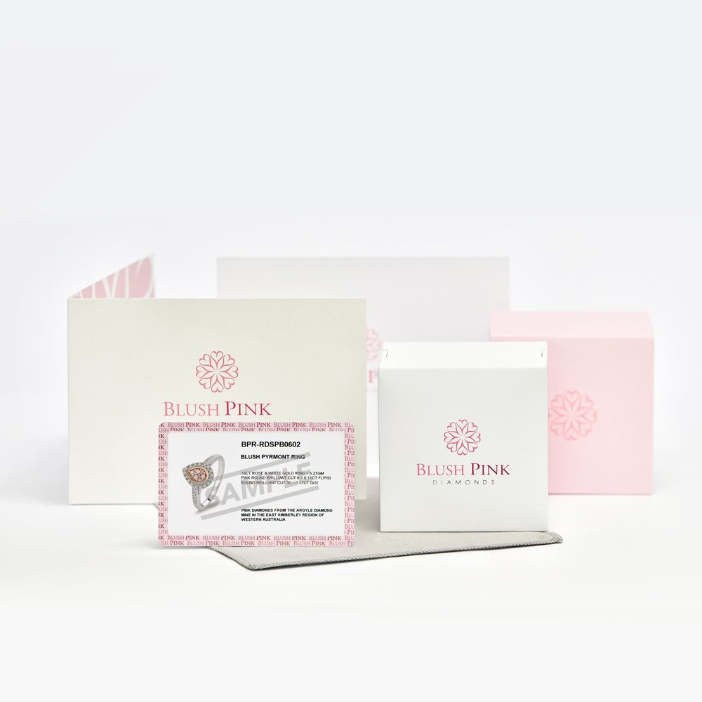 18K 2 Tone Bracelet with Pink Diamonds - Image 5