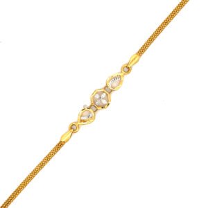 22K Yellow Gold Bracelet 17cm