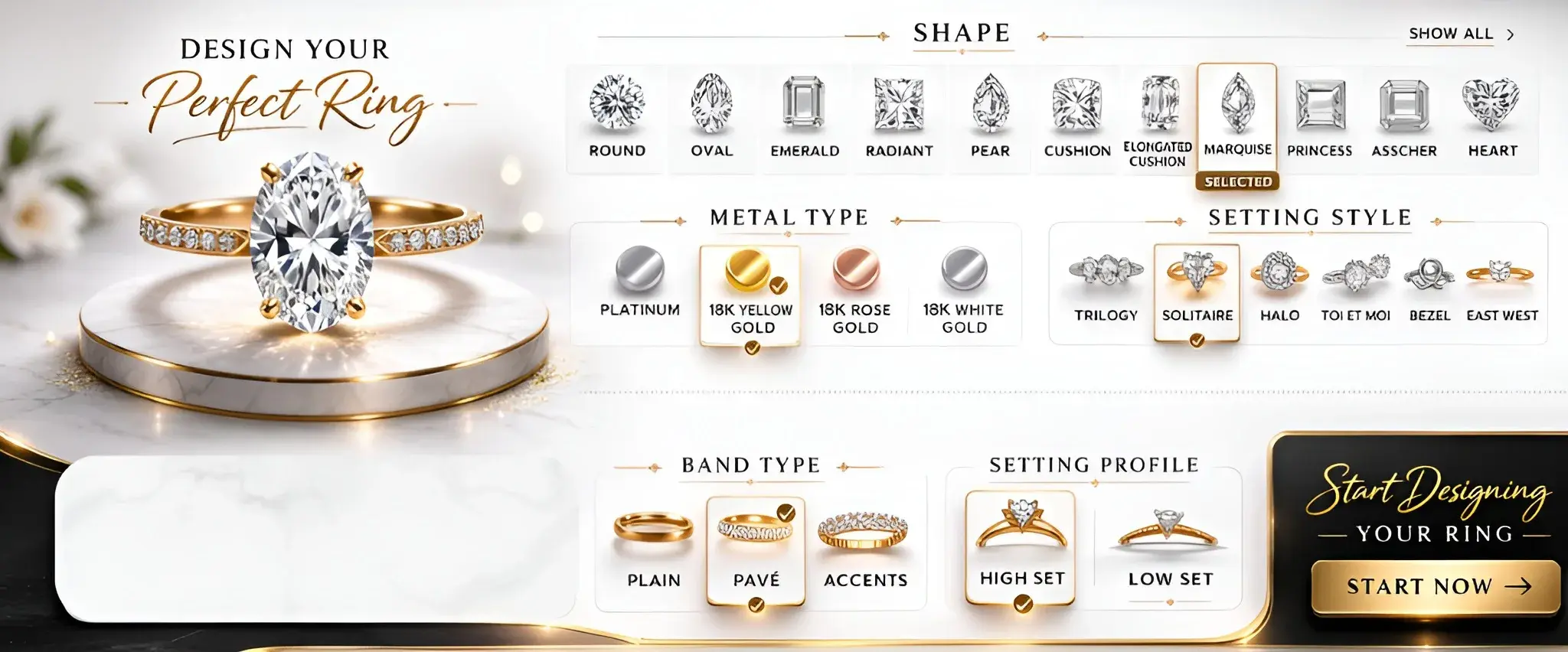 Customise Engagement Rings Online