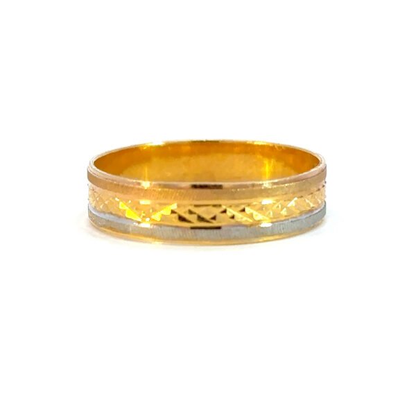 22K Tri-Tone Gold Fancy Ring