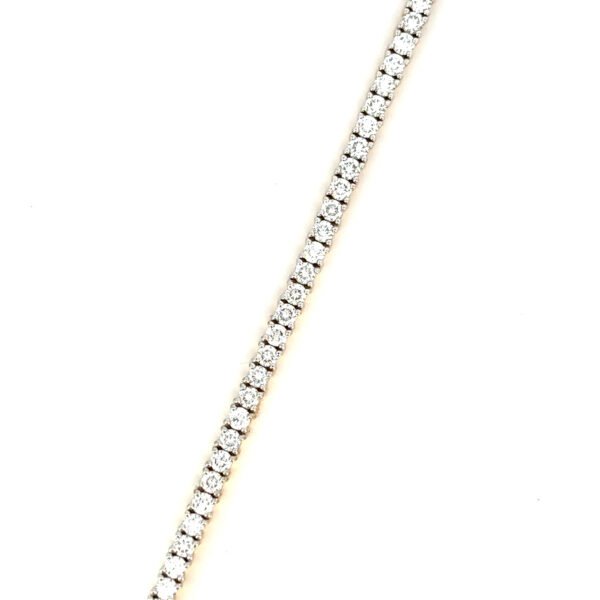 14K Yellow Gold Tennis Bracelet with 69 Round Lab-grown Diamonds TDW 4.42 Carat