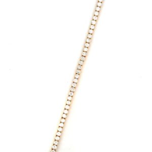 18K Yellow Gold Bracelet with 62 Round Lab-grown Diamonds TDW 4.0 Carat