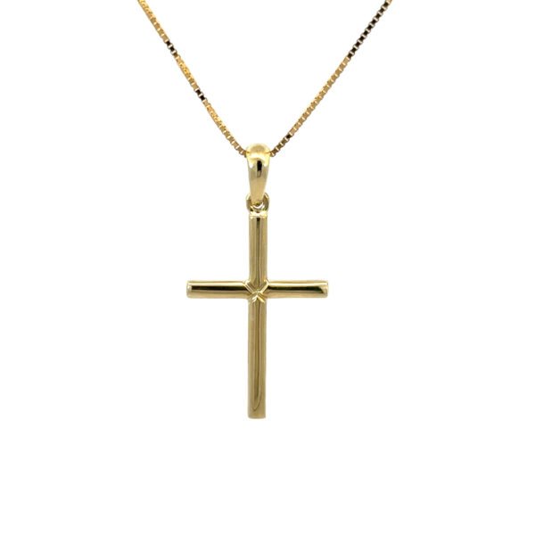 9K Yellow Gold Cross Pendant