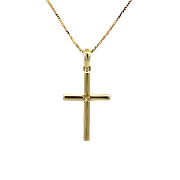 9K Yellow Gold Cross Pendant