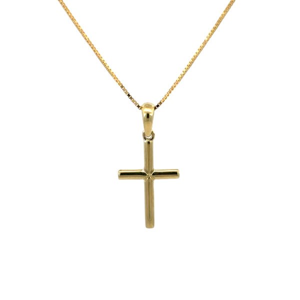 9K Yellow Gold Cross Pendant