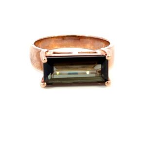 9K Rose Gold Ring Tourmaline 3.51 Carat
